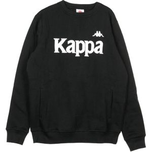 Kappa, Heren, Sweatshirts & Hoodies, Zwart, Maat: M