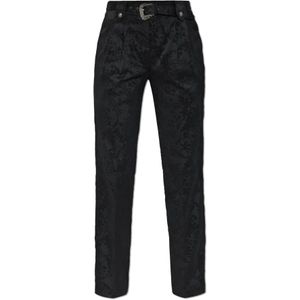 Versace Jeans Couture, Dames, Broeken, Zwart, Maat: 2XS