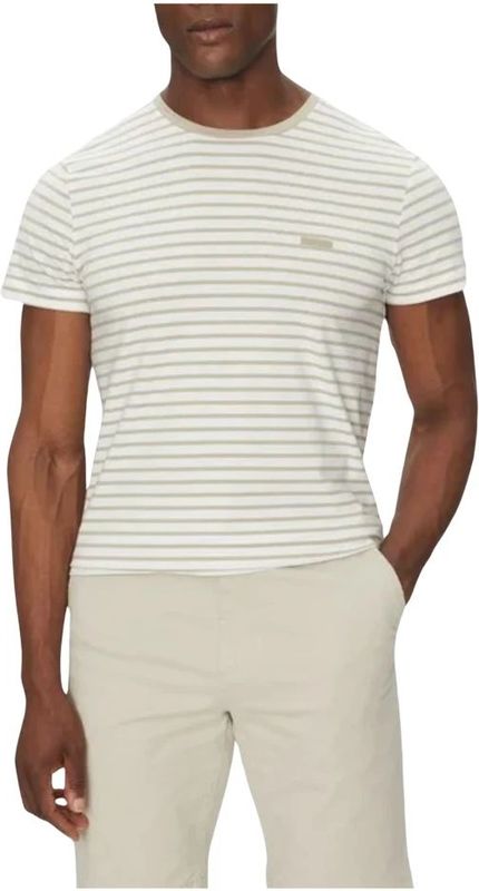 Calvin Klein - T-shirt - Wit - Katoen/Elastaan - Ronde Halslijn