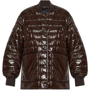 Moose Knuckles, Dames, Jassen, Bruin, Maat: XS Leer,