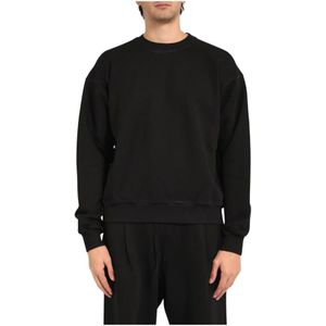 A Paper Kid, Heren, Sweatshirts & Hoodies, Zwart, Maat: S Katoen,