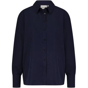 Fabienne Chapot, Dames, Blouses & Shirts, Blauw, Maat: L Linnen,