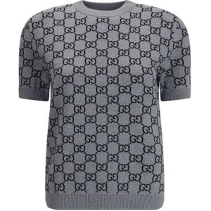 Gucci, Dames, Truien, Grijs, Maat: S Wol,