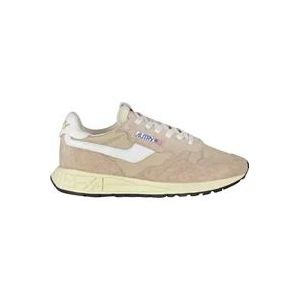 Autry Leren en Nylon Sneakers , Beige , Dames , Maat: 39 EU