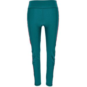 Versace, Dames, Broeken, Blauw, Maat: S Satijn,