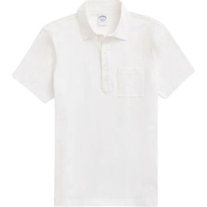 Brooks Brothers, Heren, Tops, Wit, Maat: S Katoen,