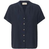 Cream Blouse 'Lori'  navy