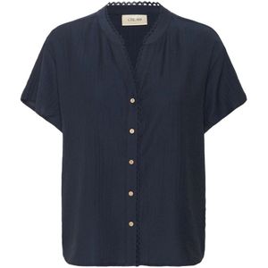 Cream Blouse 'Lori'  navy