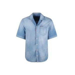Dsquared2 Denim Hemden , Blue , Heren , Maat: XL