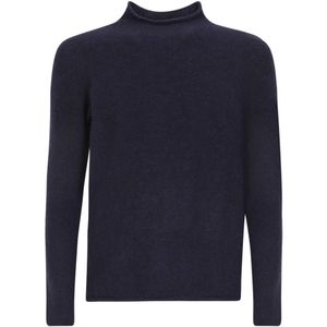 Original Vintage, Heren, Truien, Blauw, Maat: M Wol,