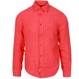 Blauer, Heren, Overhemden, Rood, Maat: M Linnen,