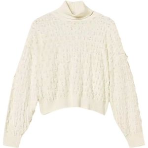 Twinset, Dames, Truien, Beige, Maat: XS Wol,