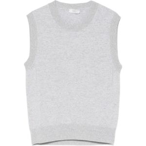 Peserico, Dames, Truien, Grijs, Maat: 3XL Kasjmier,