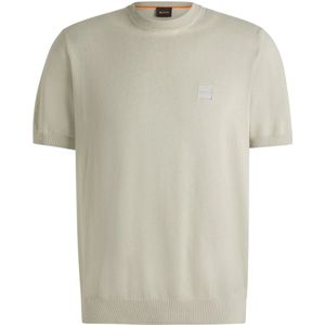 Boss Orange, Heren, Tops, Beige, Maat: L Katoen,