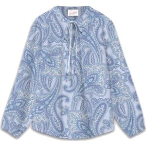 MC2 Saint Barth, Dames, Blouses & Shirts, Veelkleurig, Maat: M Zijde,