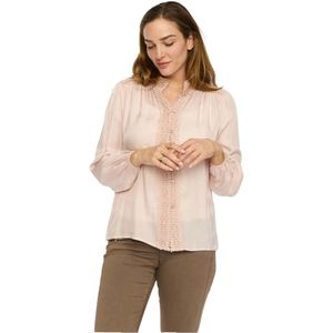 2-Biz, Dames, Blouses & Shirts, Roze, Maat: L