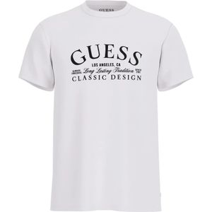 Guess, Heren, Tops, Wit, Maat: S Katoen,