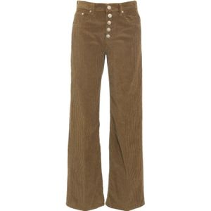 Dondup, Dames, Broeken, Bruin, Maat: W31 Corduroy,