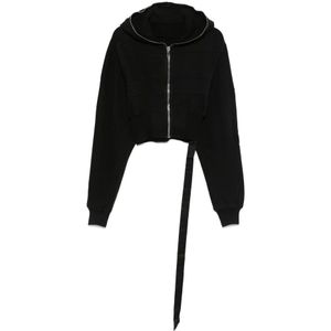 Rick Owens, Dames, Sweatshirts & Hoodies, Zwart, Maat: M Katoen,