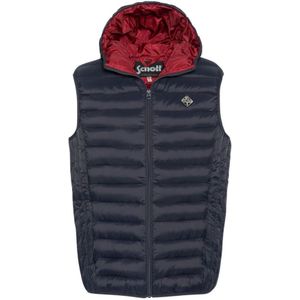 Schott Nyc, Heren, Jassen, Blauw, Maat: S Nylon,