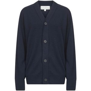 Studio Nicholson, Dames, Truien, Blauw, Maat: S Wol,