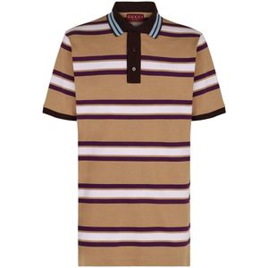 Gucci, Heren, Tops, Beige, Maat: S Katoen,