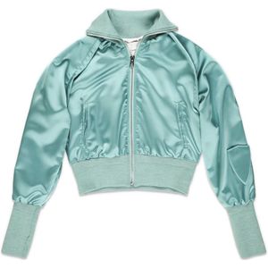 Philippe Model, Dames, Sweatshirts & Hoodies, Groen, Maat: S Satijn,