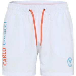 Carlo Colucci, Heren, Badkleding, Wit, Maat: 2XL Poliester,