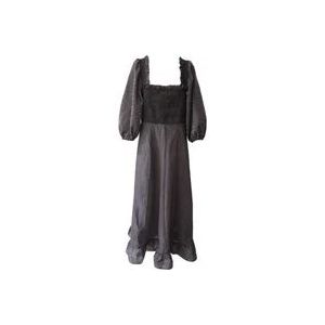 Ganni Silk dresses , Black , Dames , Maat: 42 EU