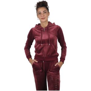 Juicy Couture, Dames, Sweatshirts & Hoodies, Rood, Maat: M Poliester,