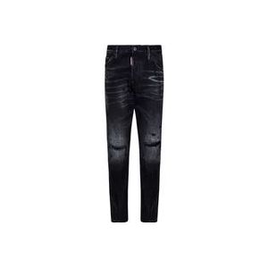 Dsquared2 Zwarte Cool Guy Slim-Fit Jeans , Black , Heren , Maat: XL