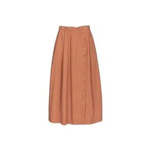 Pinko Midi Skirts , Brown , Dames , Maat: 2XS