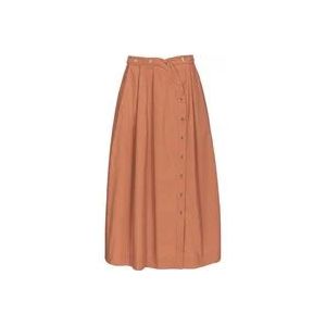 Pinko Midi Skirts , Brown , Dames , Maat: M