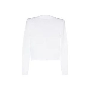 Balmain Witte Cardigan Crop Sweater , White , Dames , Maat: XS