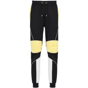 Balmain Joggingbroek met neopreen panelen , Black , Heren , Maat: S