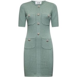 Silvian Heach, Dames, Jurken, Groen, Maat: XS Wol,