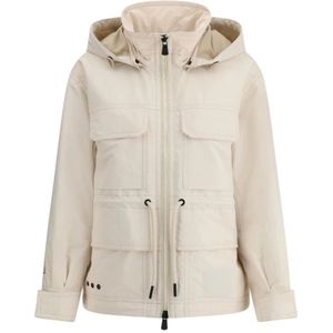Moncler, Dames, Jassen, Beige, Maat: XS