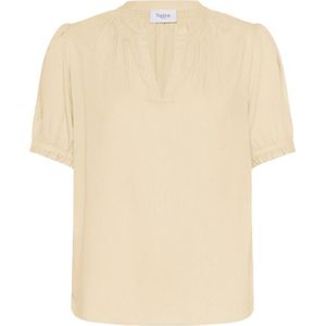 Saint Tropez, Dames, Blouses & Shirts, Beige, Maat: L
