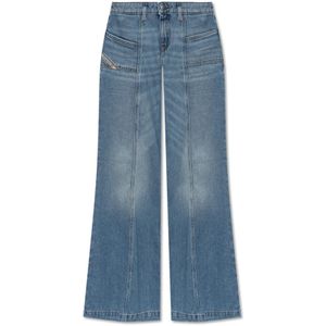 Diesel, Dames, Jeans, Blauw, Maat: W24 L32 Katoen,