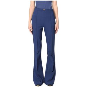 Elisabetta Franchi, Dames, Broeken, Blauw, Maat: XS