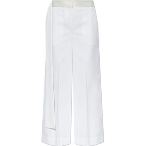 Victoria Beckham, Dames, Broeken, Wit, Maat: S Wol,