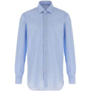 Barba, Heren, Overhemden, Blauw, Maat: 3XL Katoen,