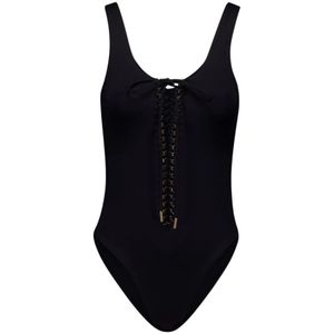 Saint Laurent, Dames, Badkleding, Zwart, Maat: M Polyamide,