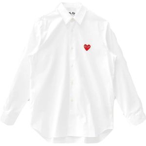Comme des Garçons Play, Heren, Overhemden, Wit, Maat: M