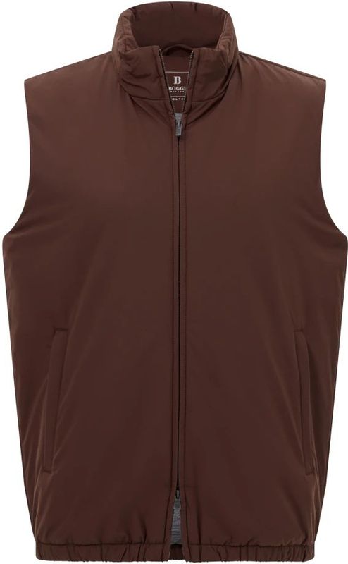 Boggi Milano - Technical Fabric Gilet - Bruin - Mouwloos - Thermische Isolatie