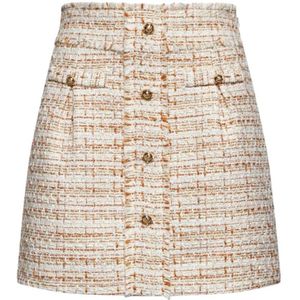 Silvian Heach, Dames, Rokken, Beige, Maat: 2XS Poliester,
