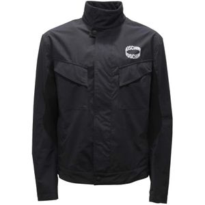 Moschino, Heren, Jassen, Blauw, Maat: XL Katoen,