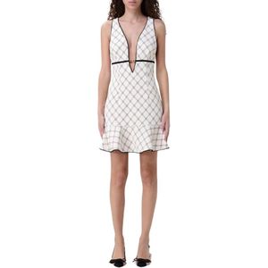 Elisabetta Franchi, Dames, Jurken, Beige, Maat: L