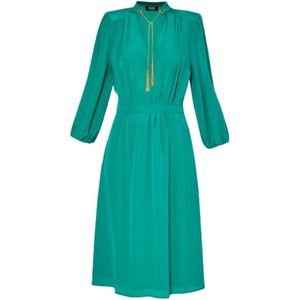 Liu Jo, Dames, Jurken, Groen, Maat: 2XS Zijde,