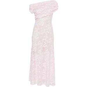 Self Portrait, Dames, Jurken, Roze, Maat: 2XS Polyamide,